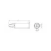 XHT D, Weller Soldering Iron Tip, Chisel, 5,0 x 1,2 mm