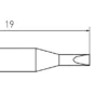 RTM 013 S, Weller RT Micro Standard Soldering Tip, Chisel Ø 1,3 x 0,4 mm - Image 3